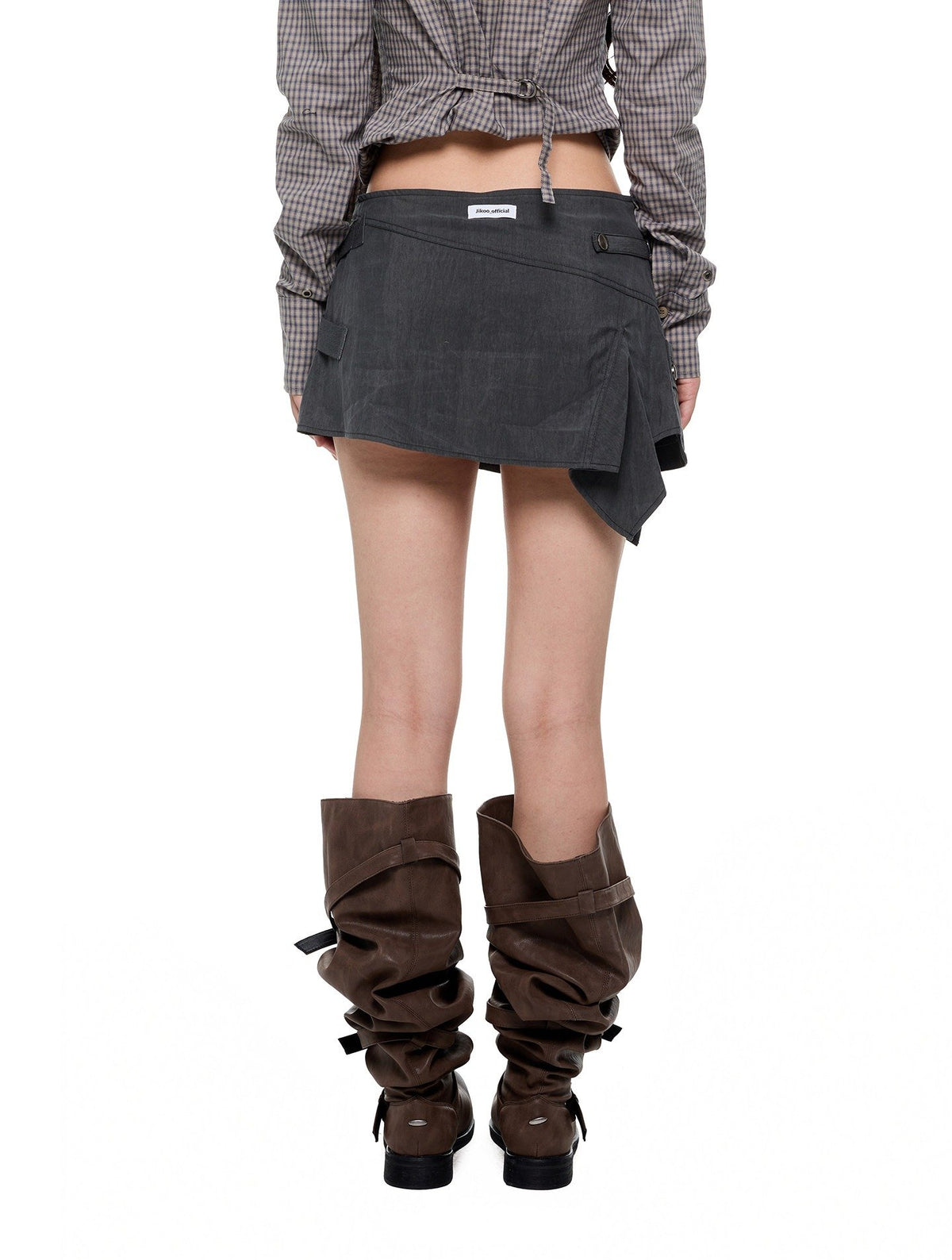 Asym Strap Cargo Skirt
