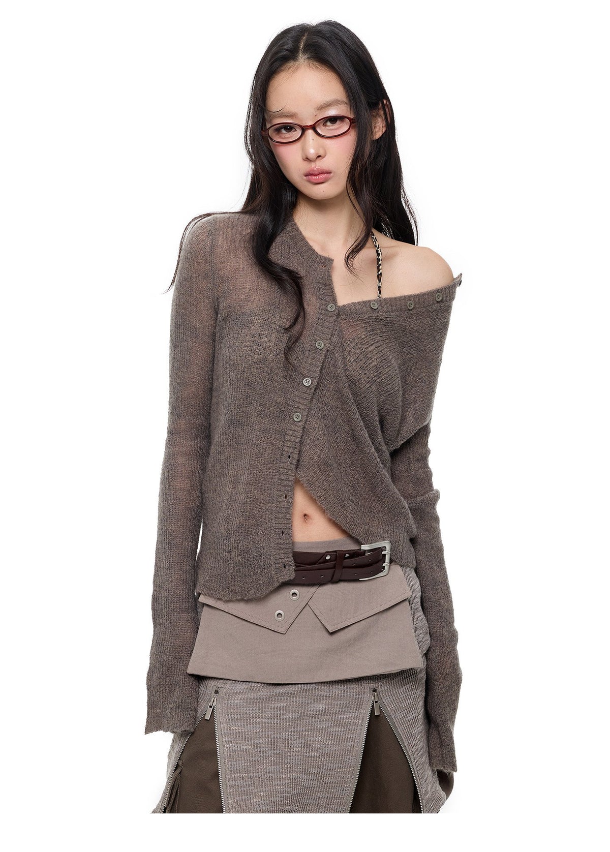 Soft Knit Mohair Cardigan (4color)