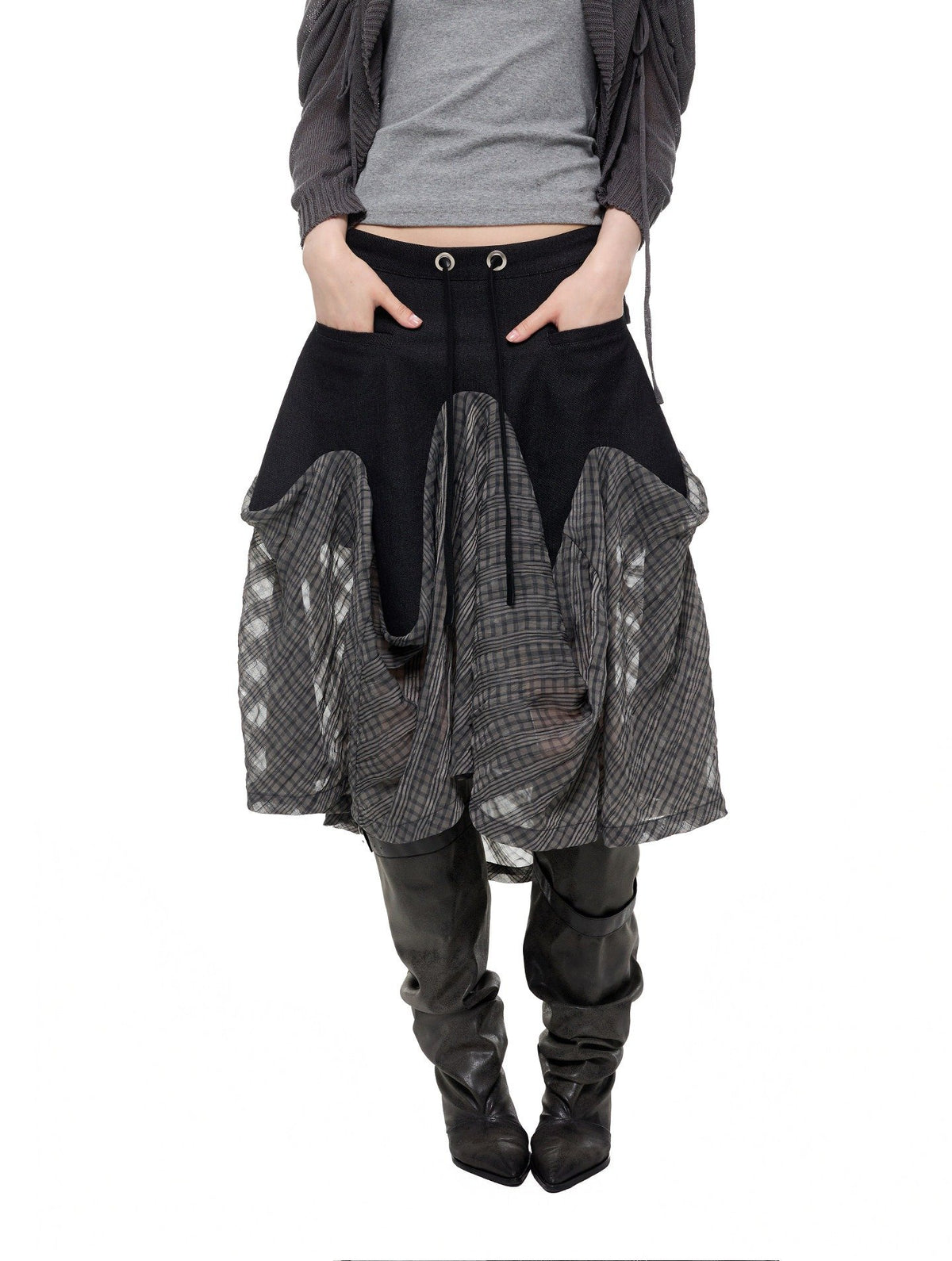 Patchwork Wave Skirt