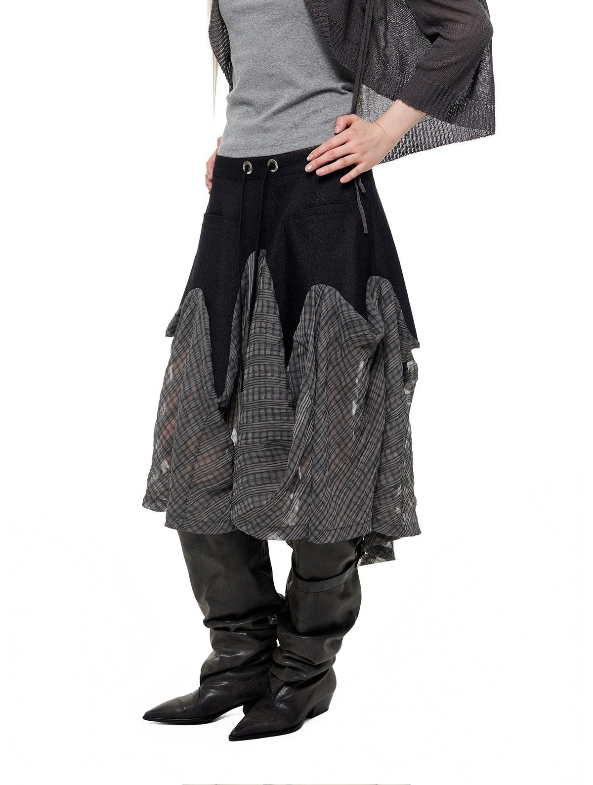 Patchwork Wave Skirt