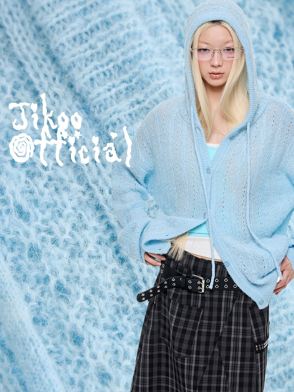 Cable Hooded Cardigan (3color)