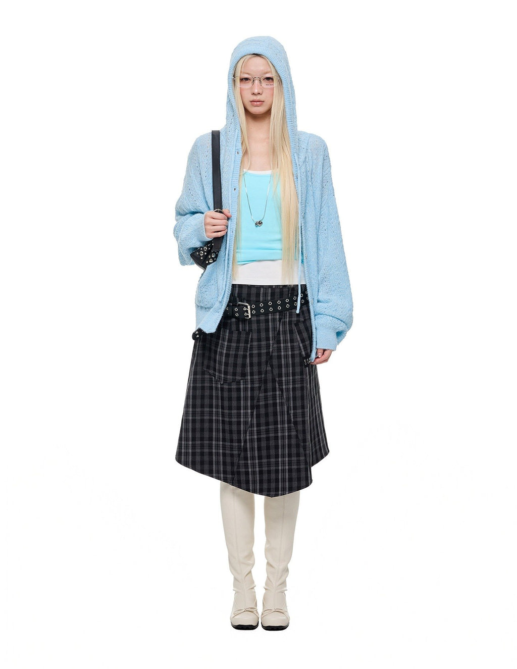 Cable Hooded Cardigan (3color)