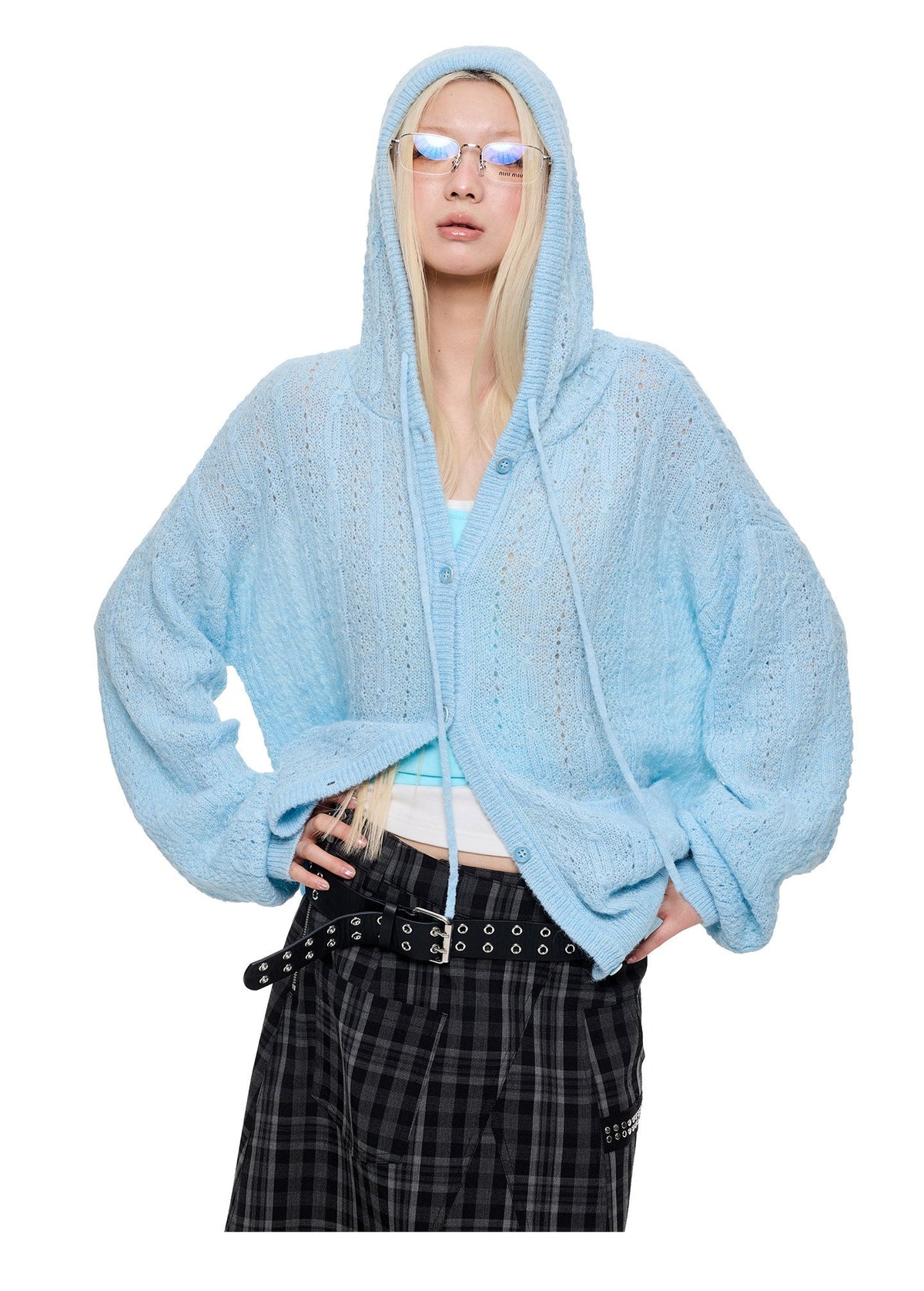 Cable Hooded Cardigan (3color)
