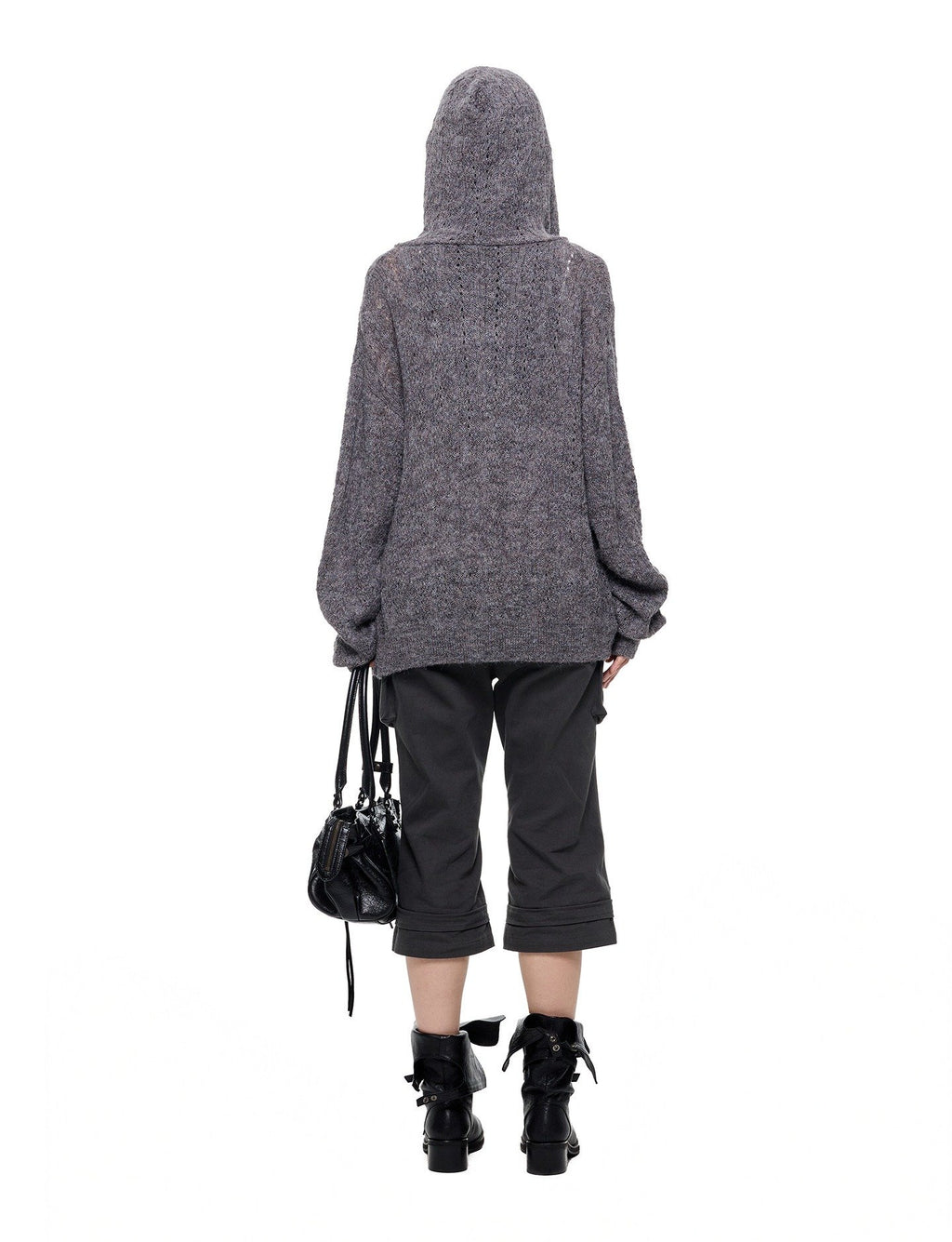 Cable Hooded Cardigan (3color)
