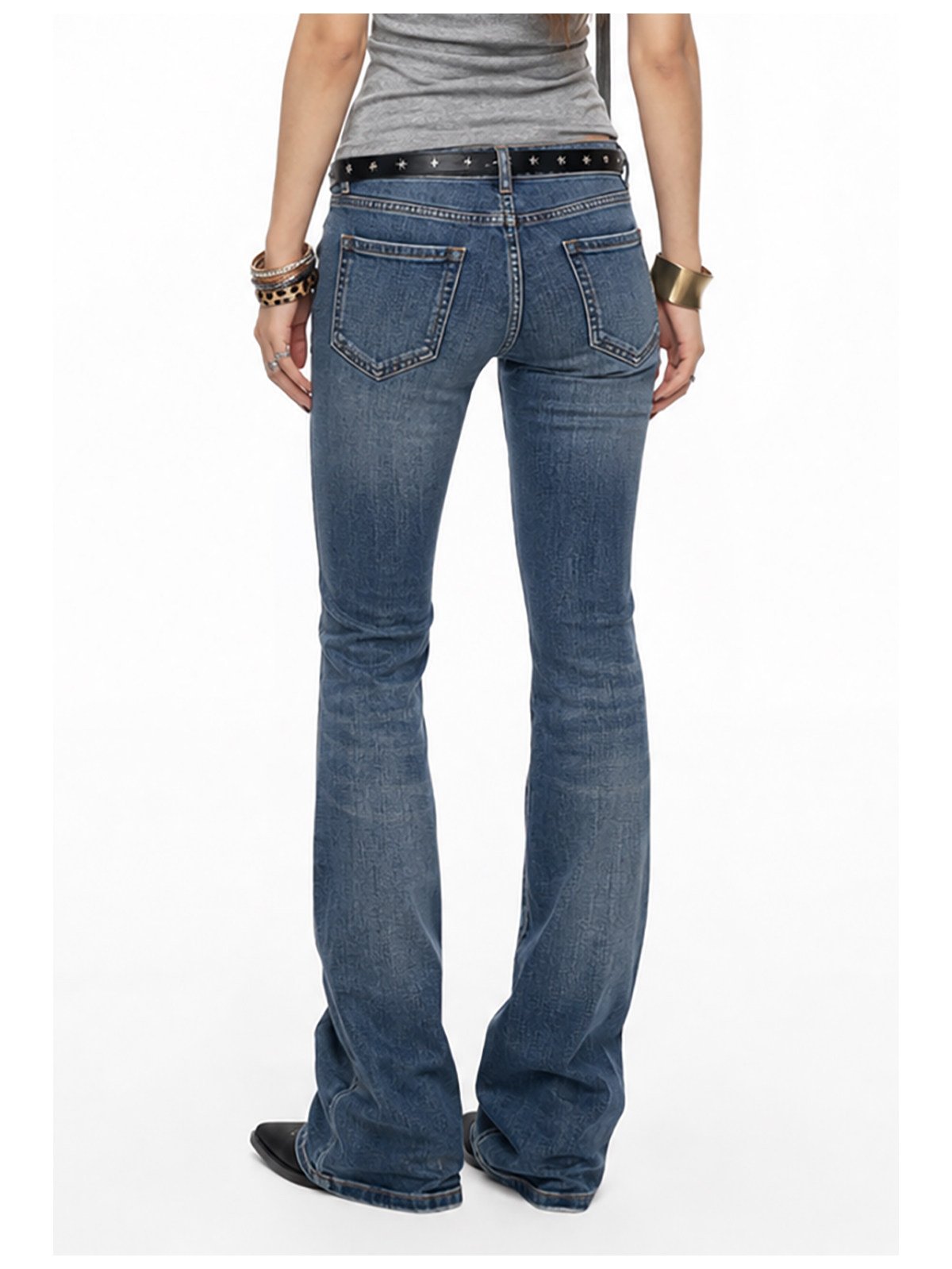Gradient Flare Denim Pants (2color)