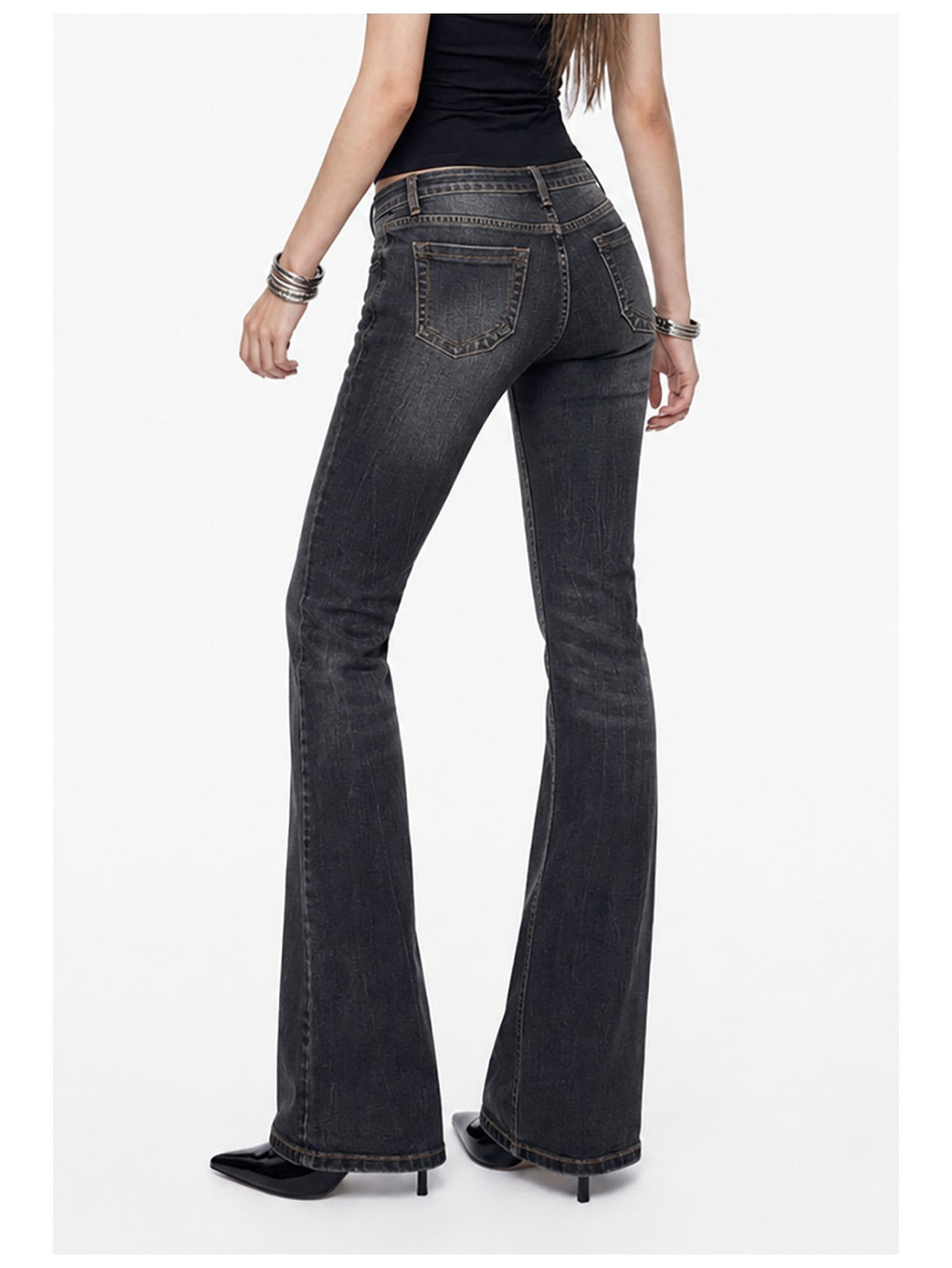 Gradient Flare Denim Pants (2color)