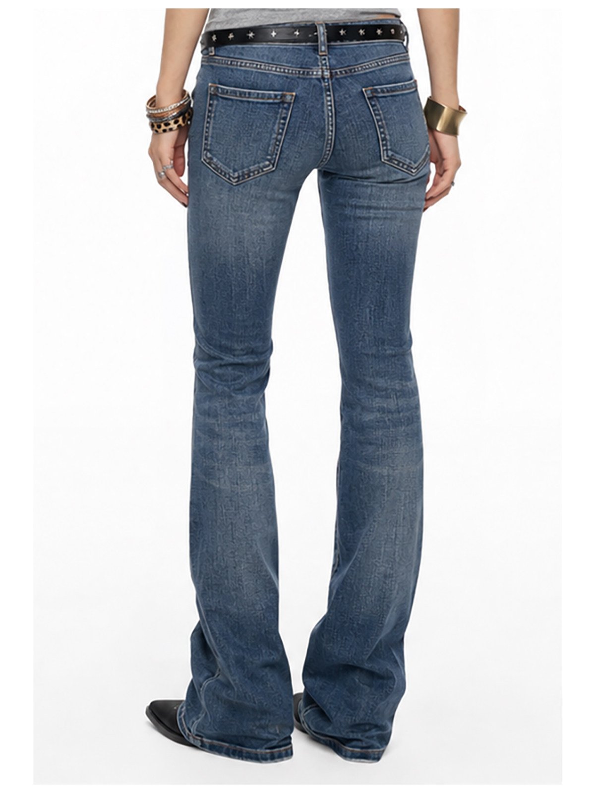 Gradient Flare Denim Pants (2color)