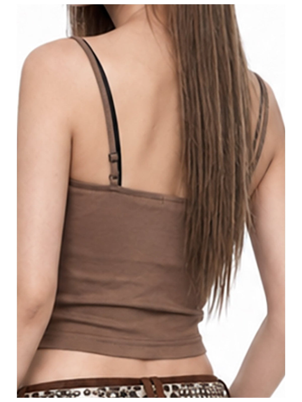 Western Buttoned Strap Top (2color)