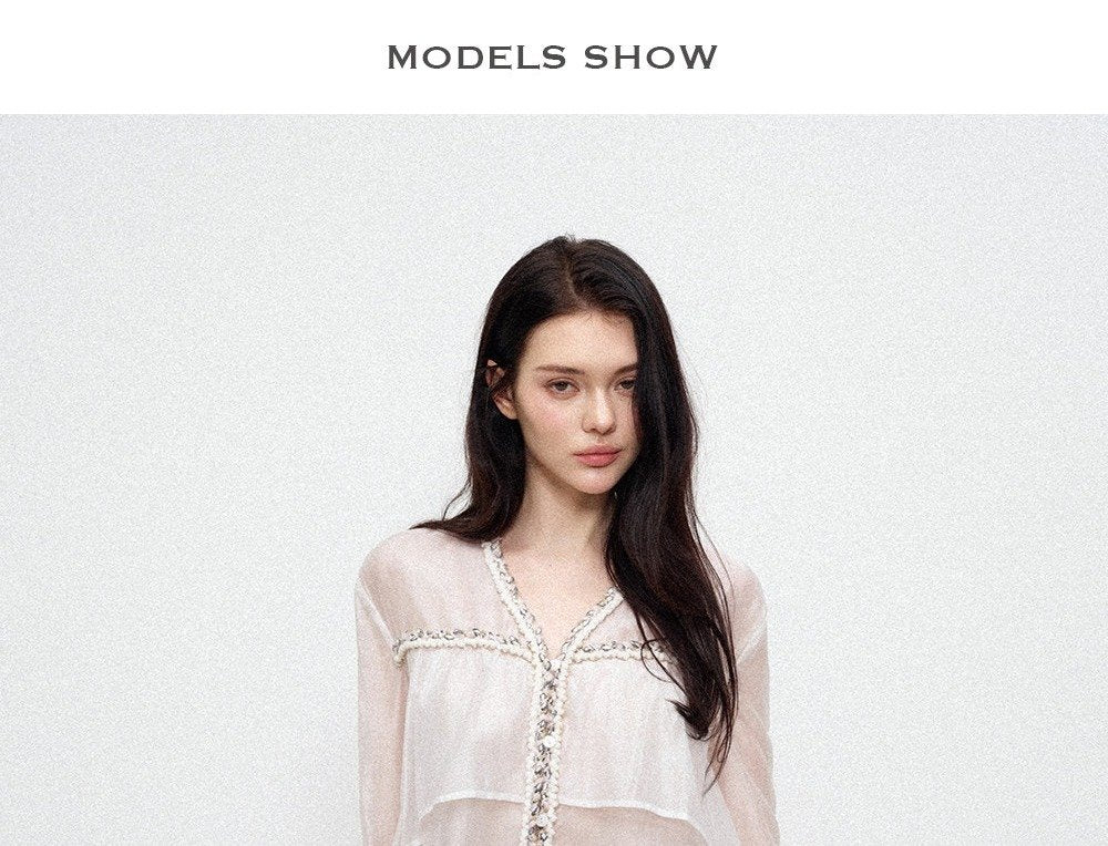 Shell Bead Sheer Shirt