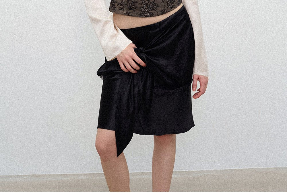 Acetate Lace V-Neck Blouse