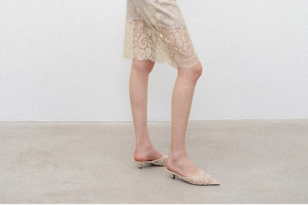 Sheer Layered Lace Knit Top