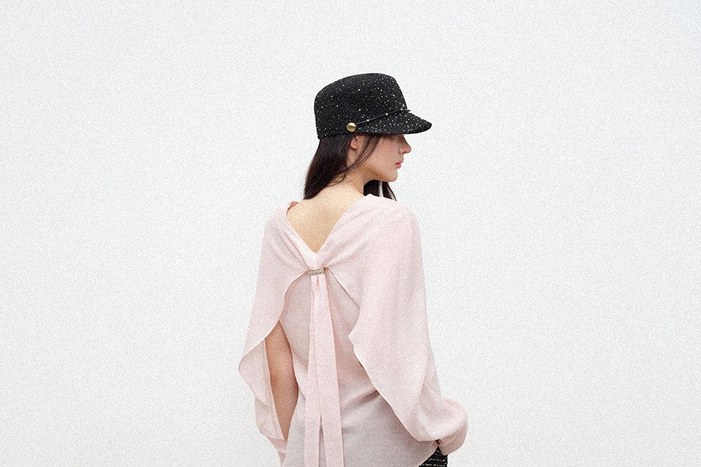 Blush Twist Drape Top