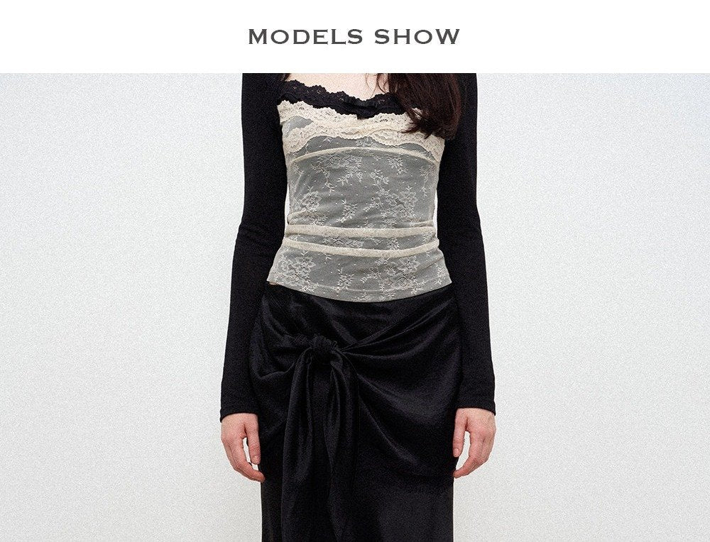 Acetate Wrap Mini Skirt