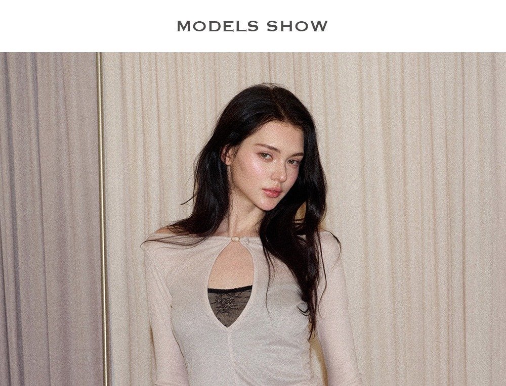 Lace Cutout Tailored Top