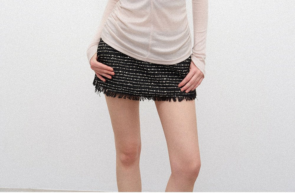 Lace Cutout Tailored Top