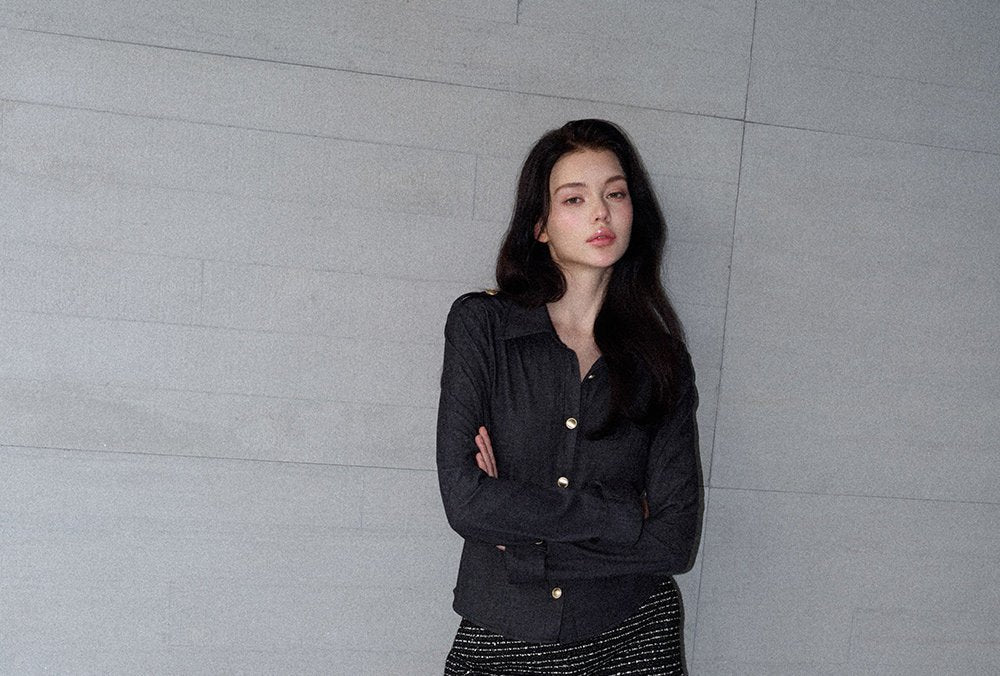 Black Heritage Tweed Skirt Pants