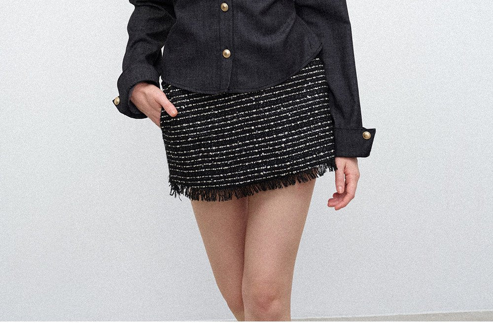 Metal Button Tailored Shirt
