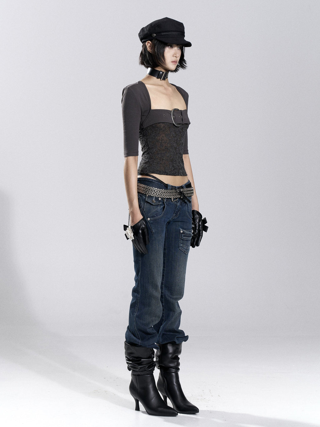 Fade Chain Denim Pants