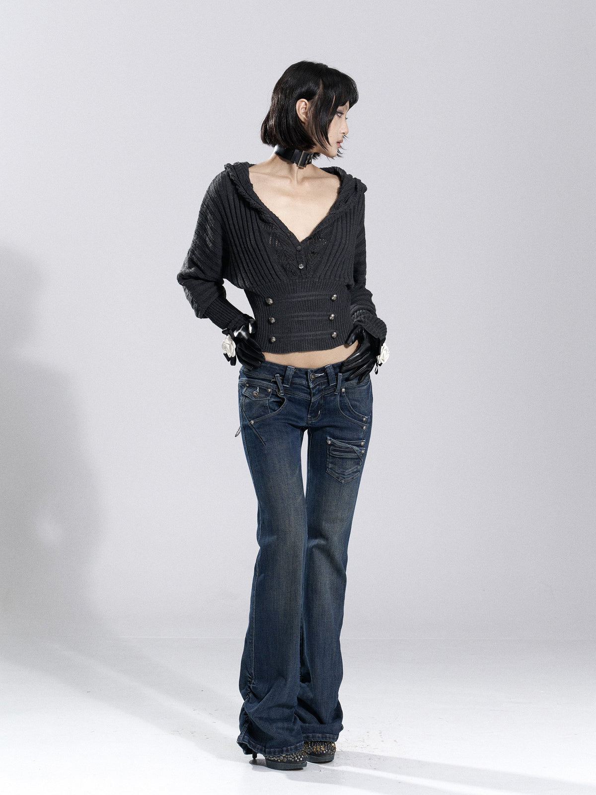 Fade Chain Denim Pants