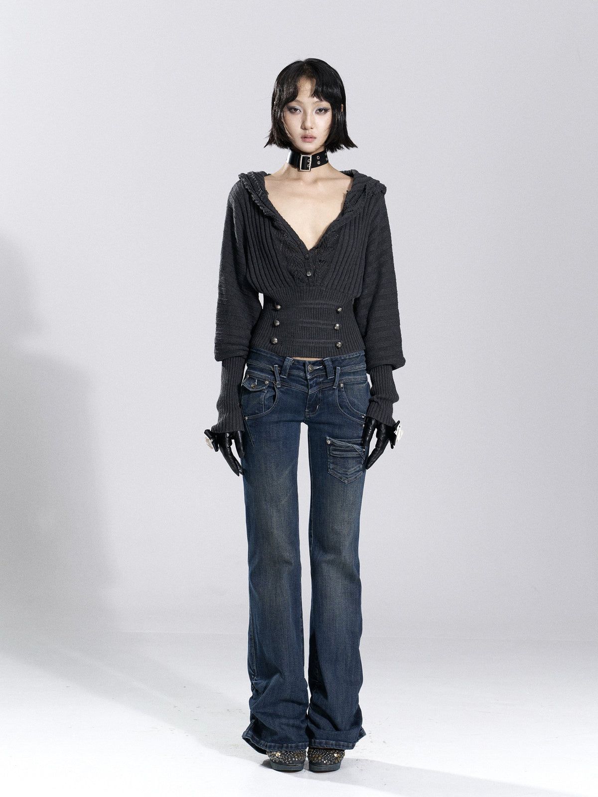 Fade Chain Denim Pants