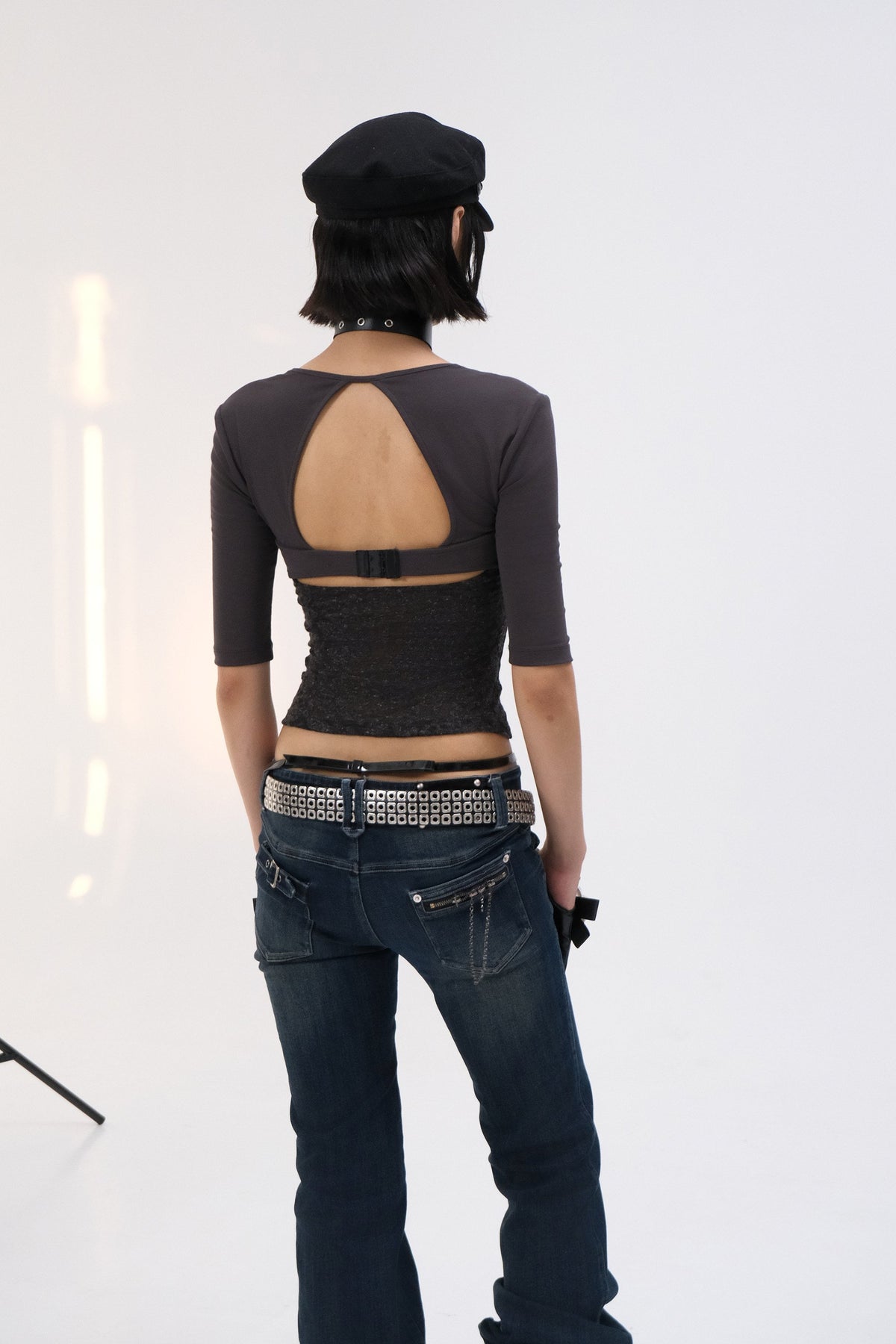 Fade Chain Denim Pants