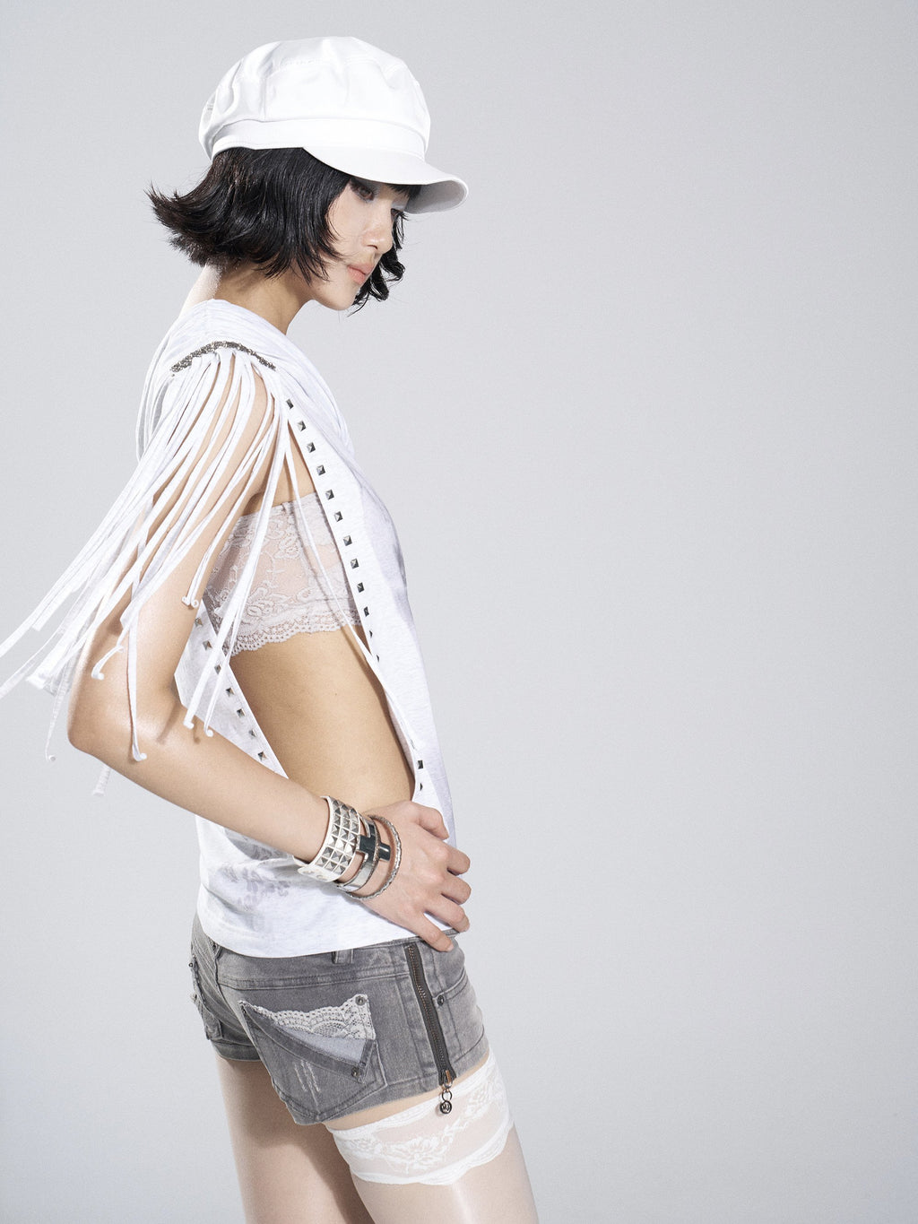 Tassel Stud Top (2color)