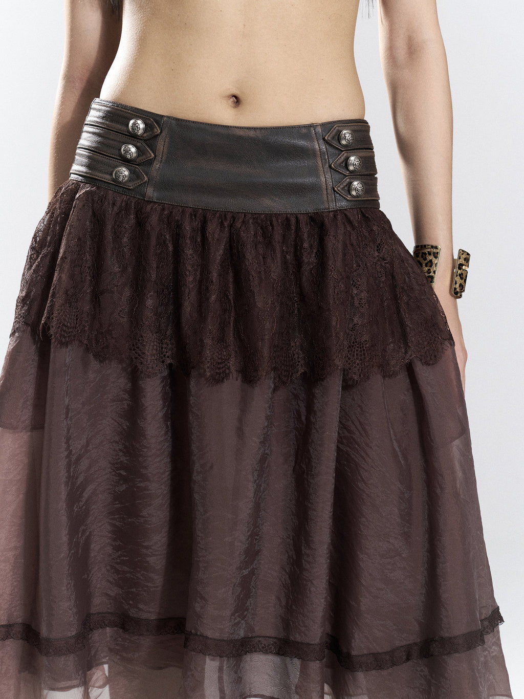 Nocturne Lace Panel Skirt