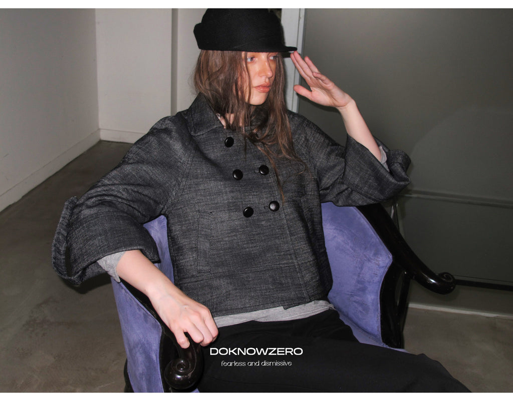 Structured Cuff Crop Jacket