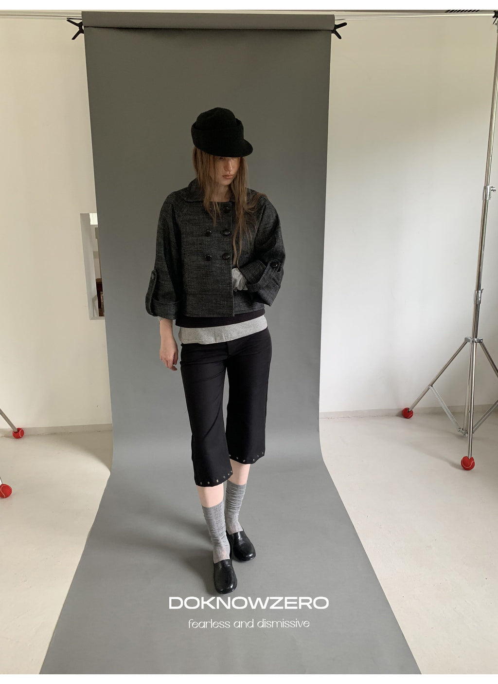 Structured Cuff Crop Jacket