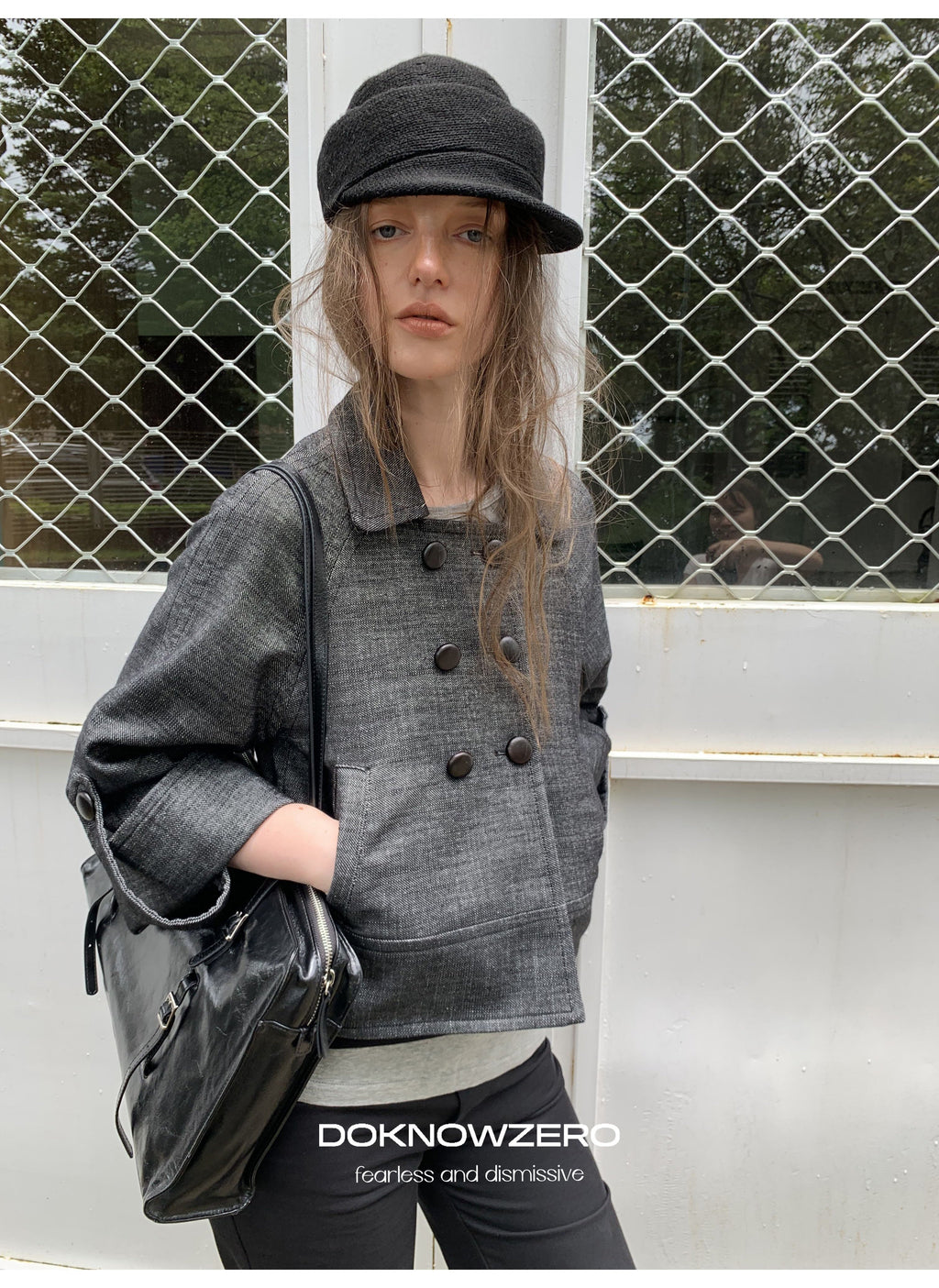 Structured Cuff Crop Jacket