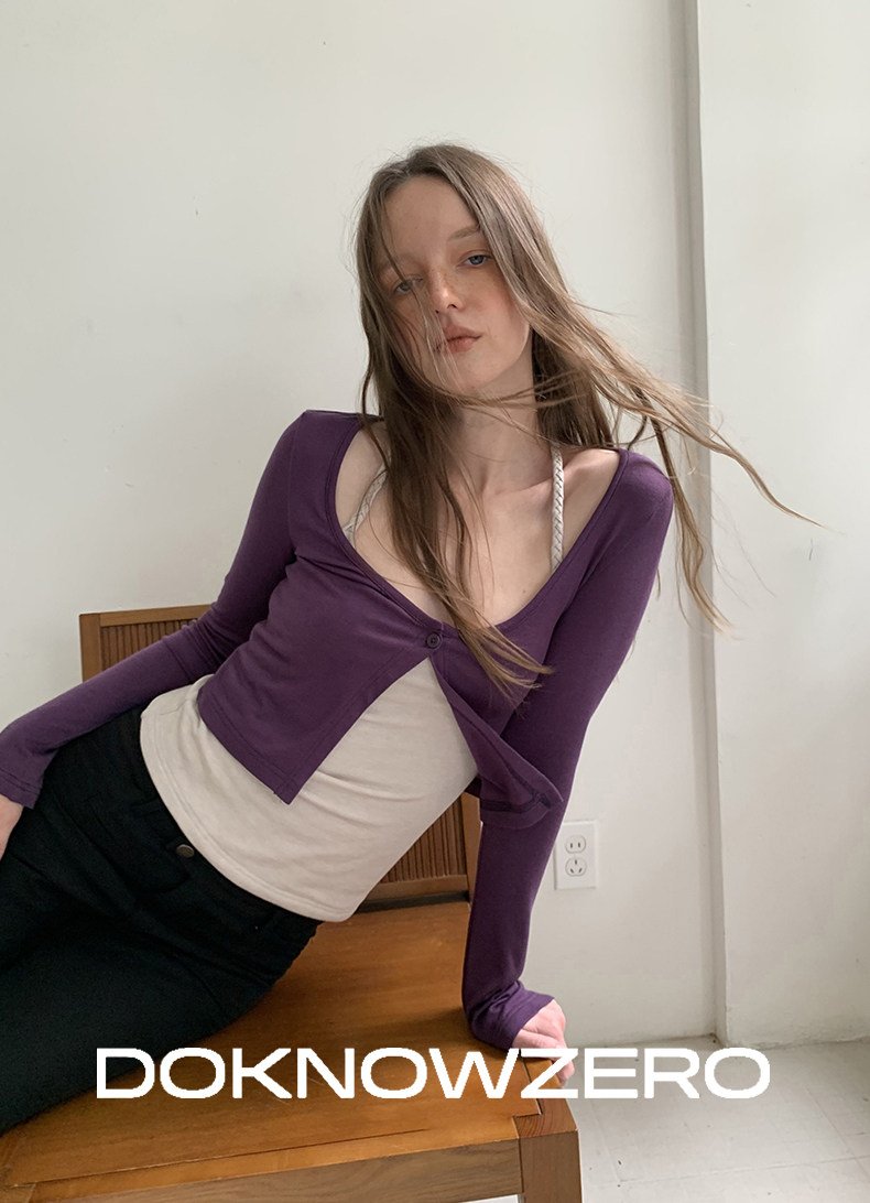 Twist Strap Layered Top Set (2color)