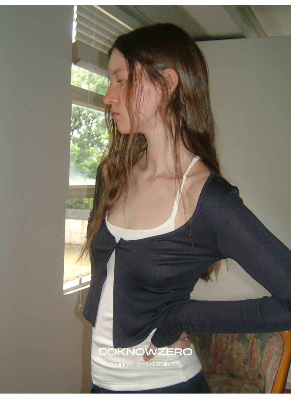 Twist Strap Layered Top Set (2color)