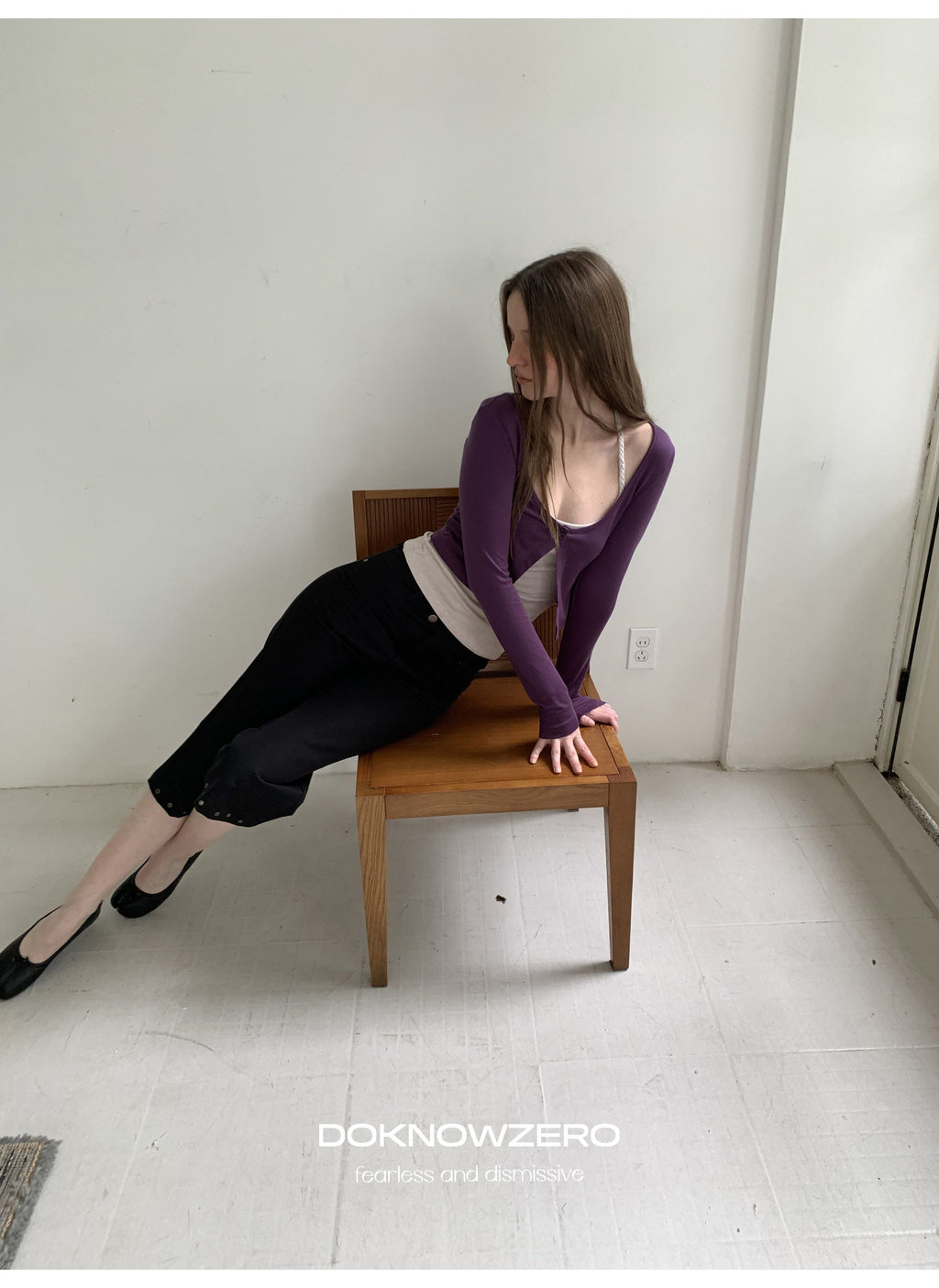 Twist Strap Layered Top Set (2color)