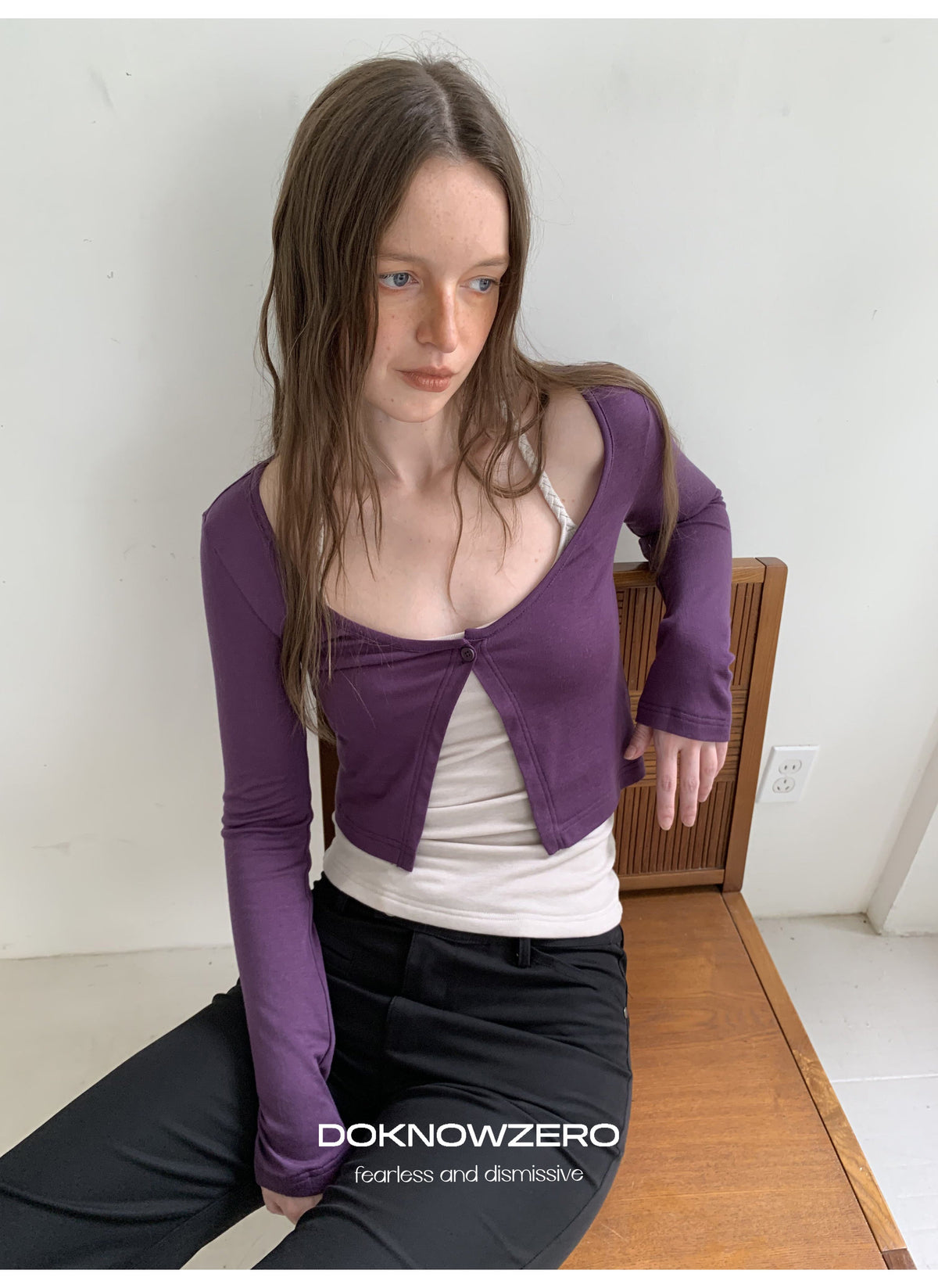 Twist Strap Layered Top Set (2color)