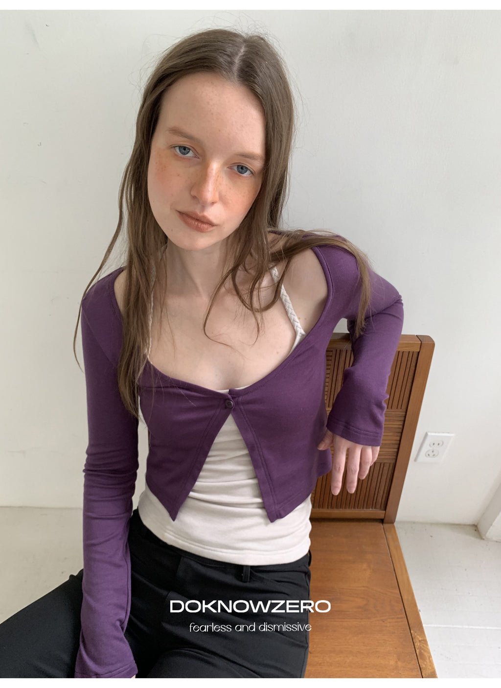 Twist Strap Layered Top Set (2color)