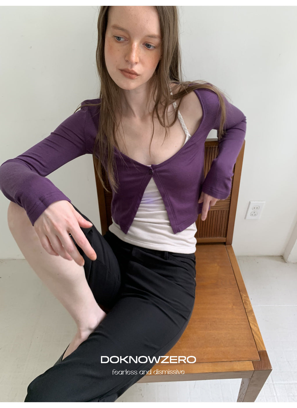 Twist Strap Layered Top Set (2color)