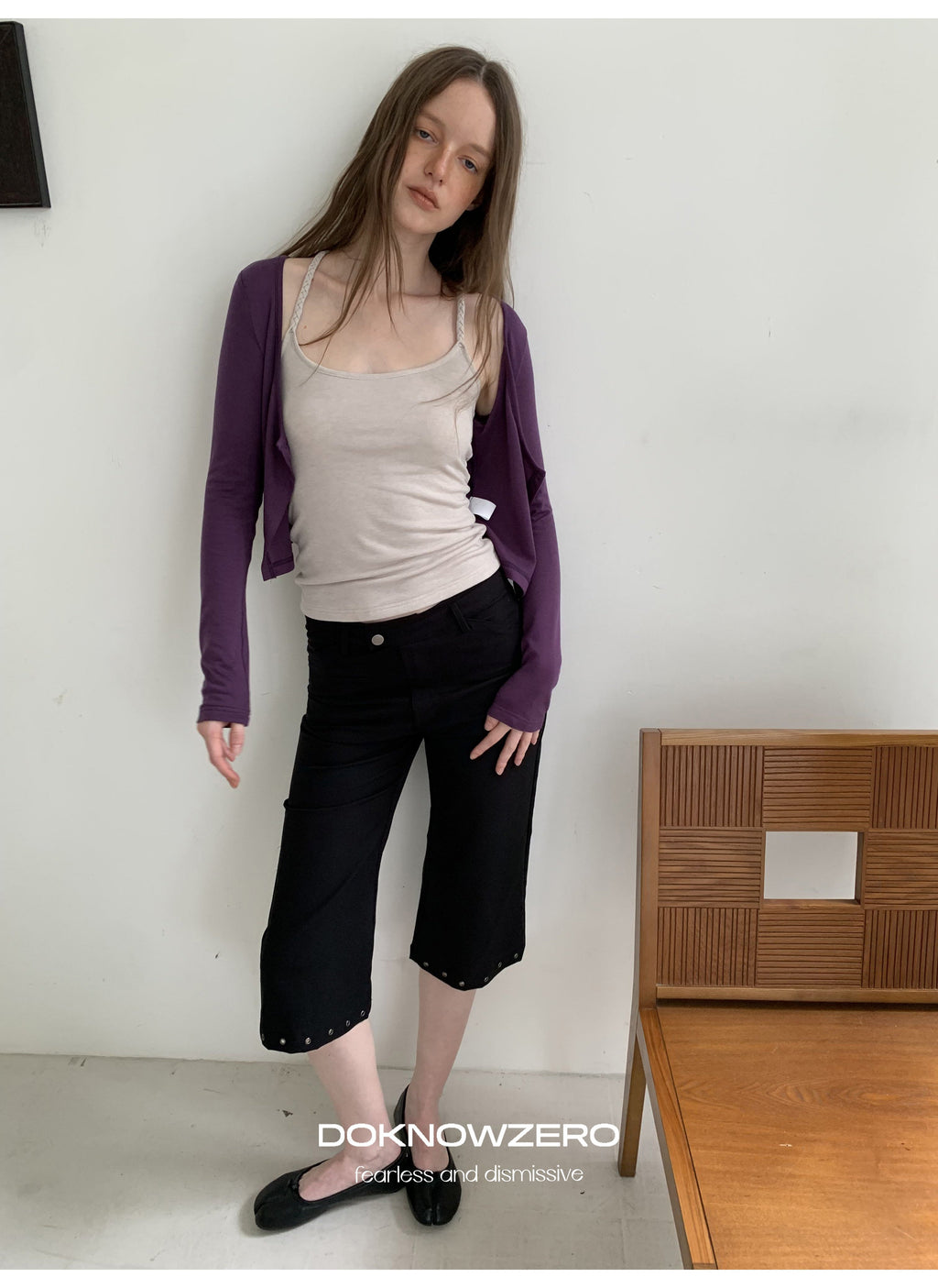 Twist Strap Layered Top Set (2color)