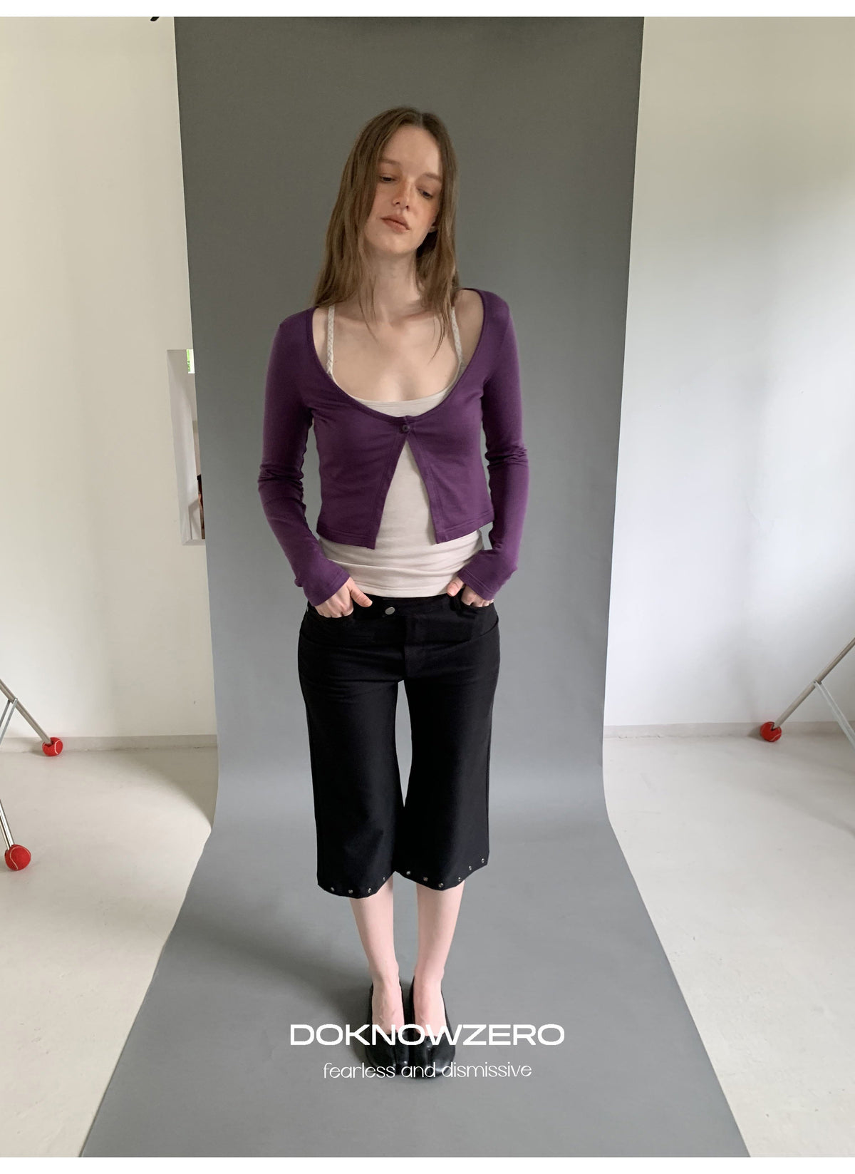Twist Strap Layered Top Set (2color)