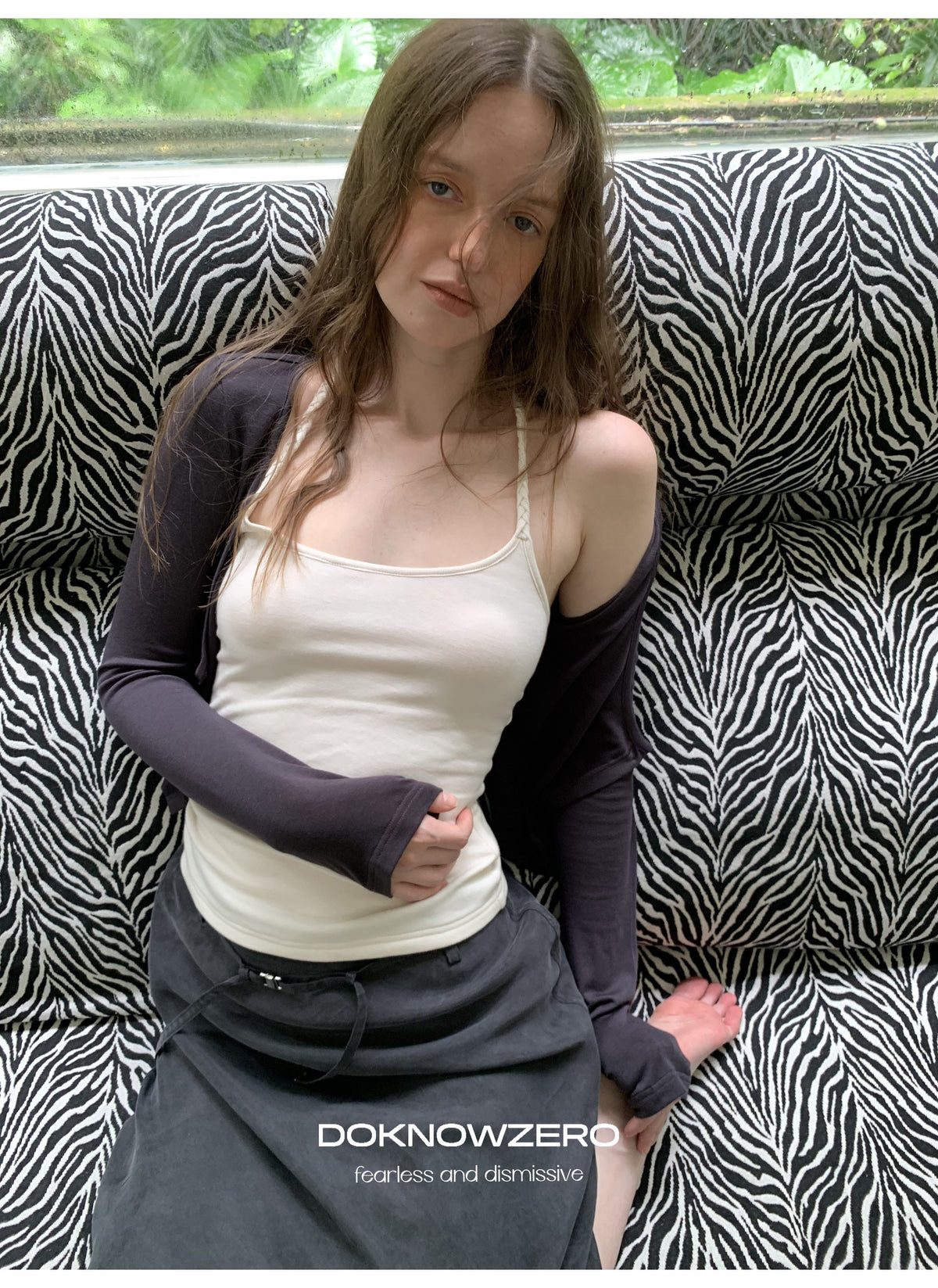 Twist Strap Layered Top Set (2color)