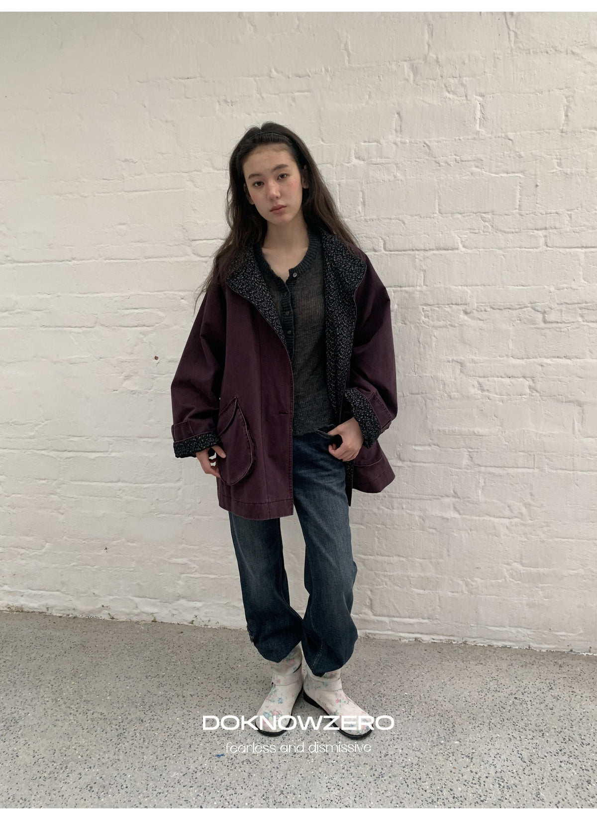Deep Flare Denim Pants