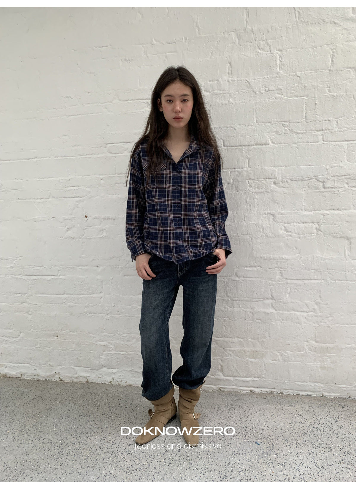Deep Flare Denim Pants