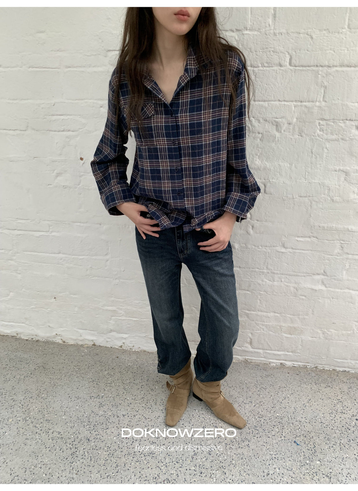 Deep Flare Denim Pants