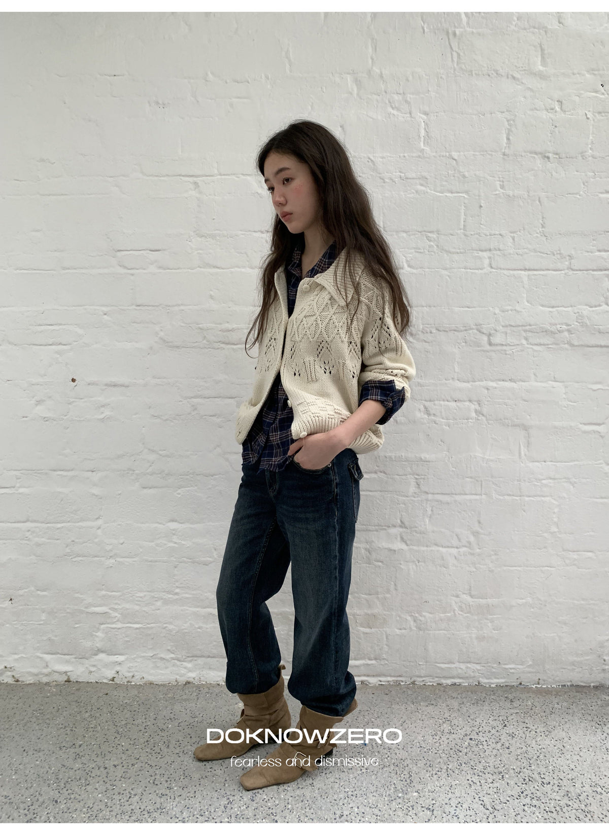 Deep Flare Denim Pants