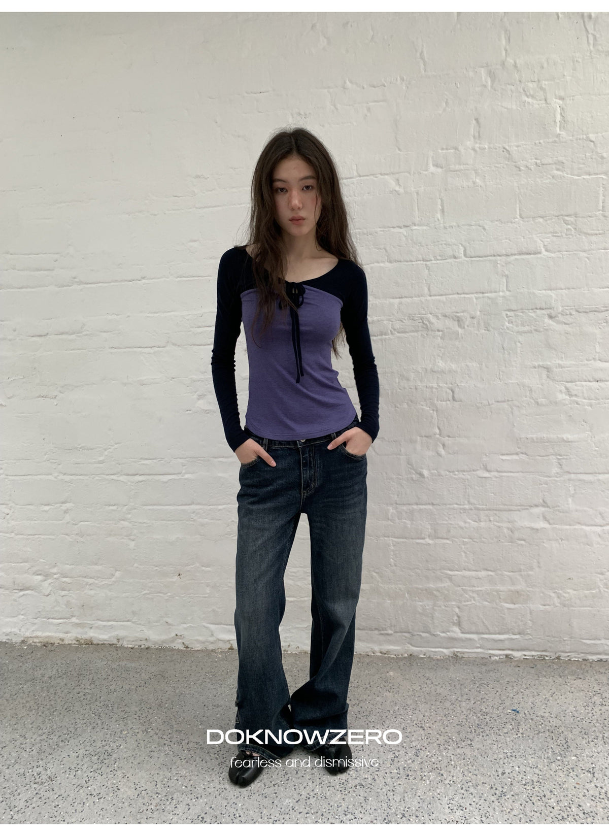 Deep Flare Denim Pants