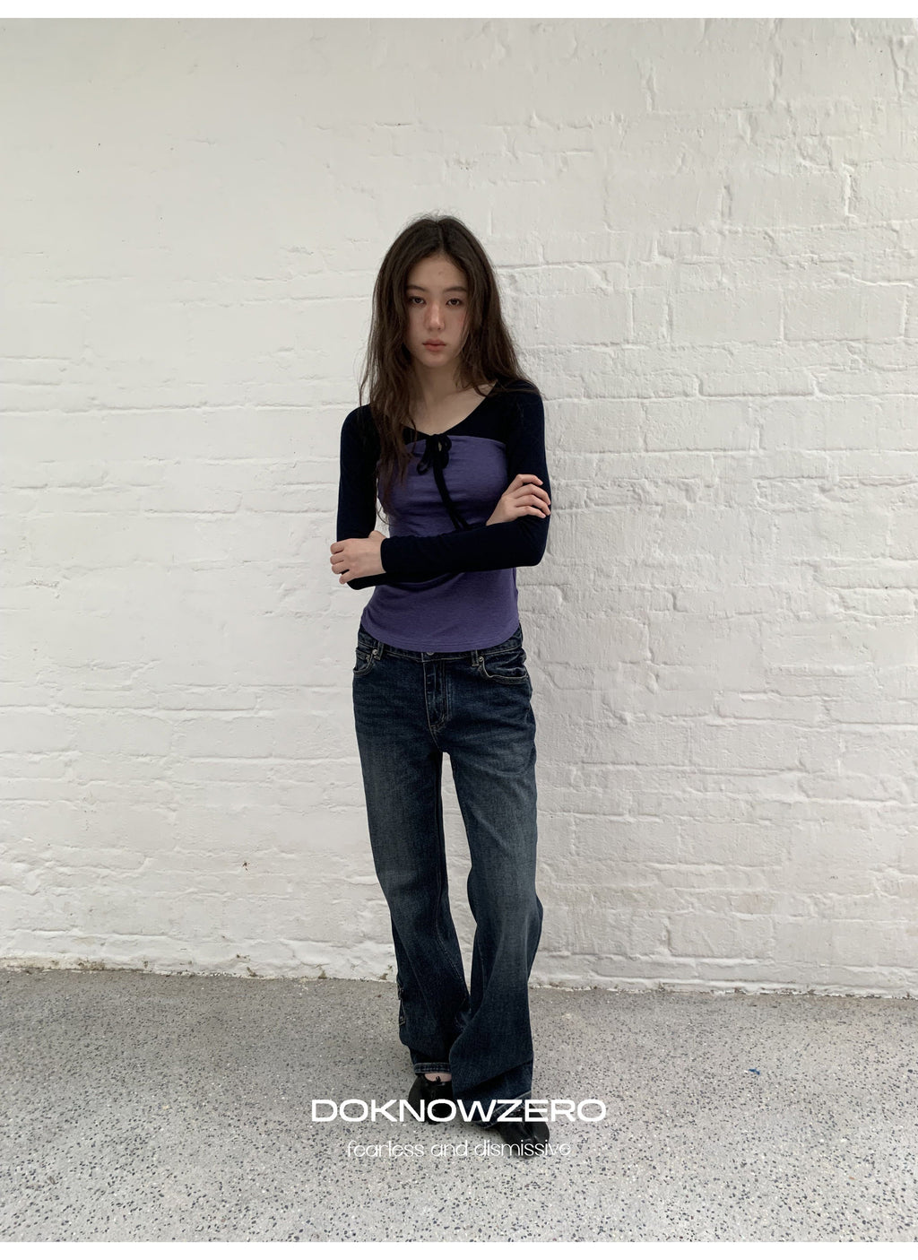 Deep Flare Denim Pants
