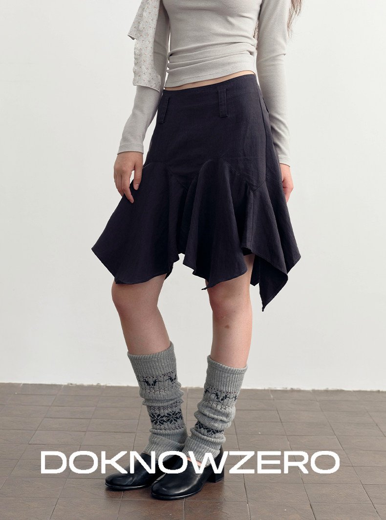 Asymmetry Flare Skirt