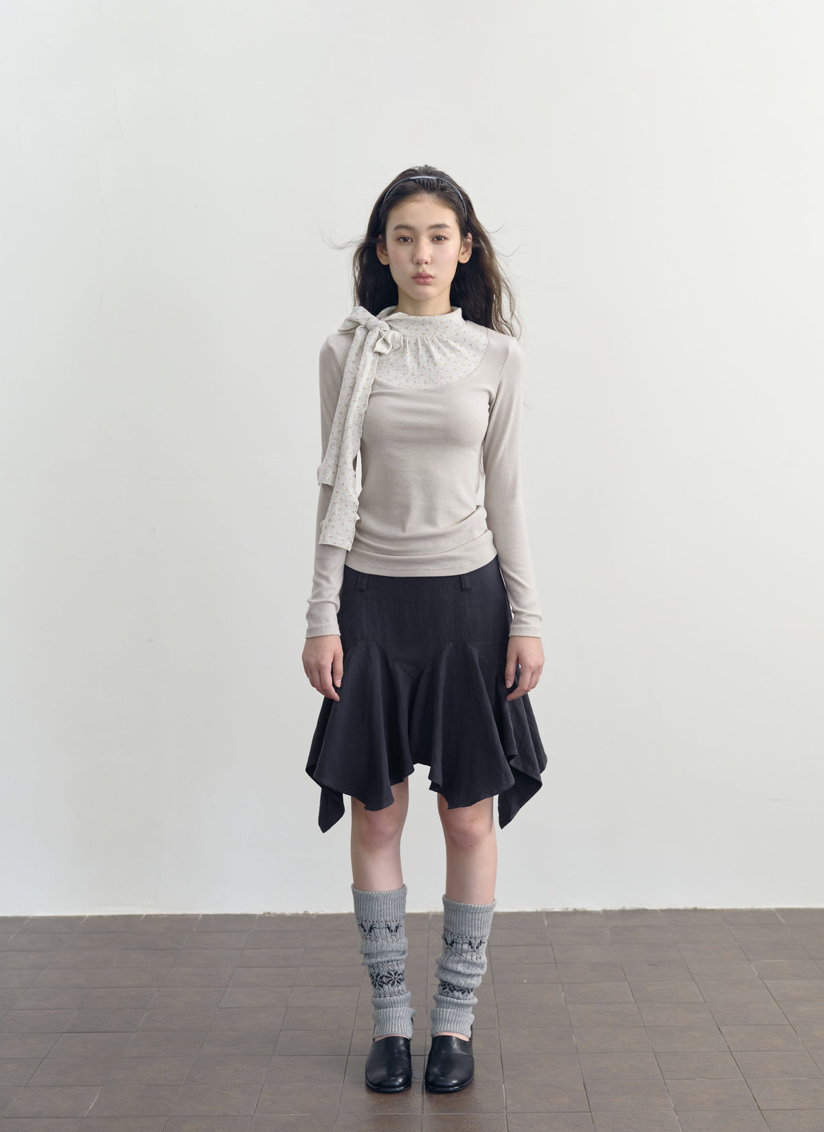 Asymmetry Flare Skirt