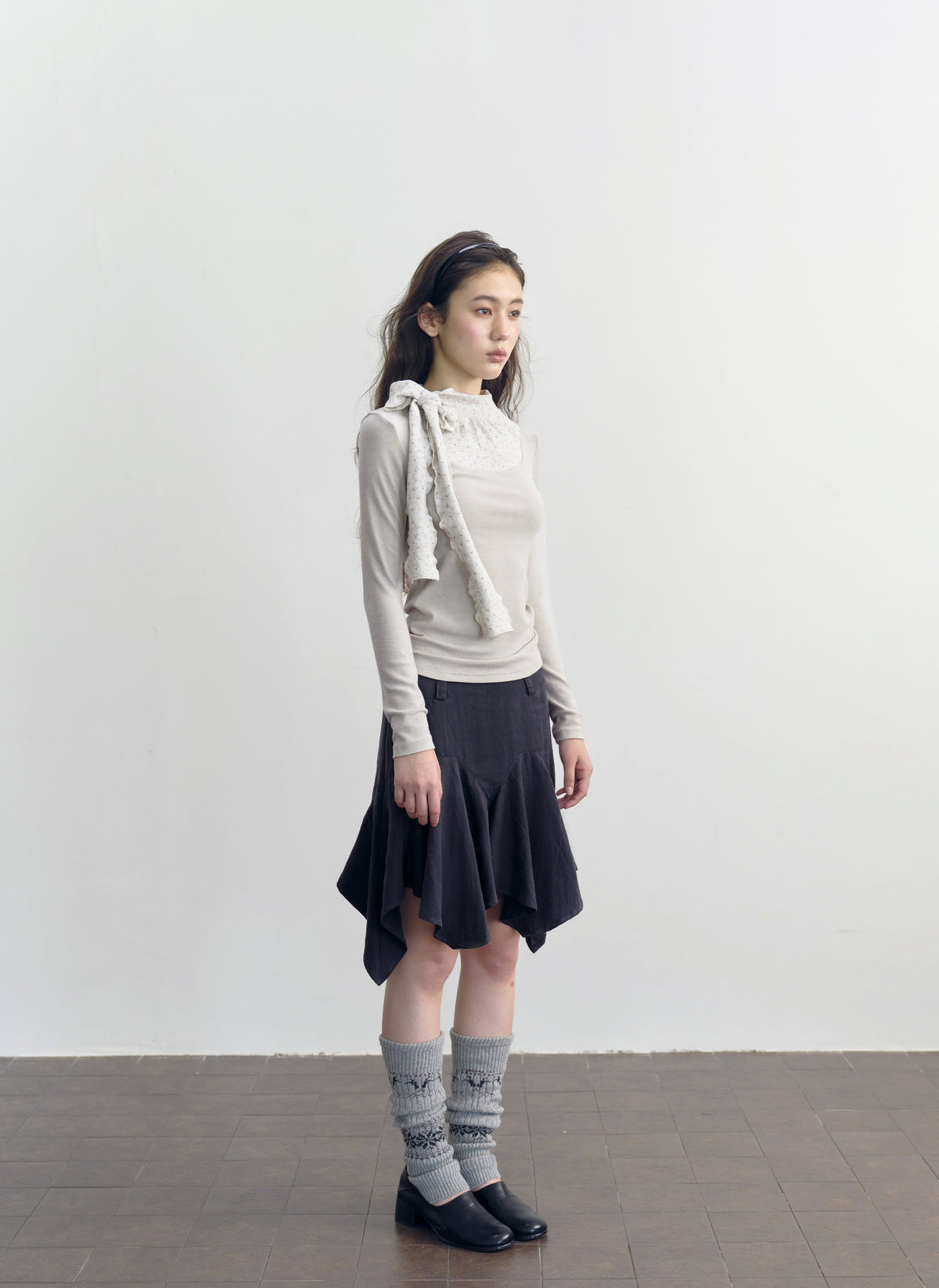Asymmetry Flare Skirt