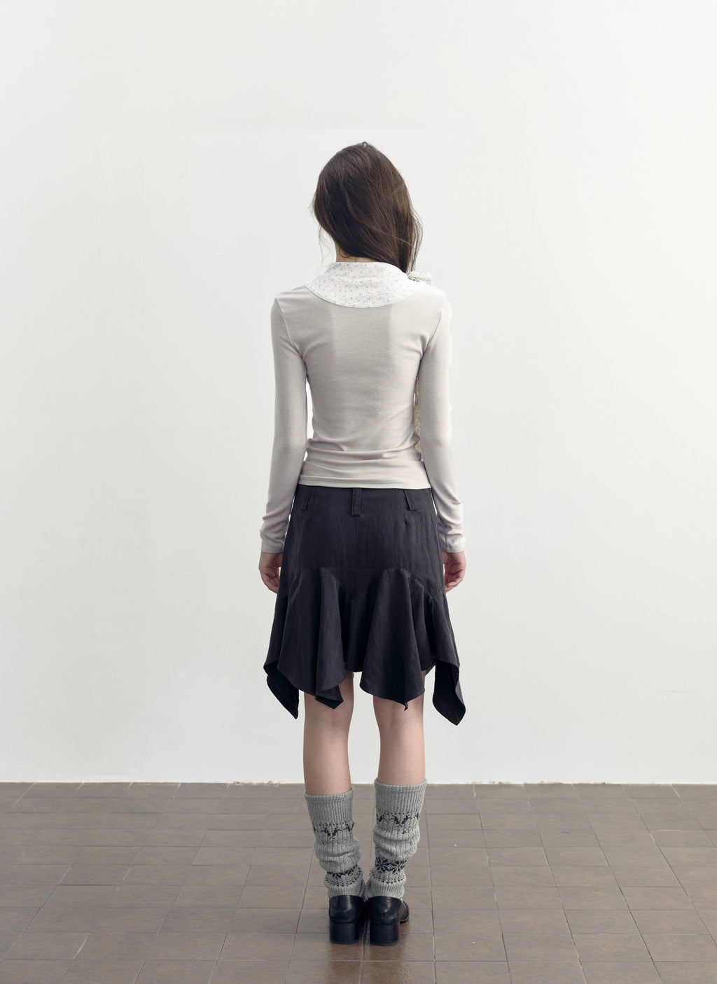 Asymmetry Flare Skirt