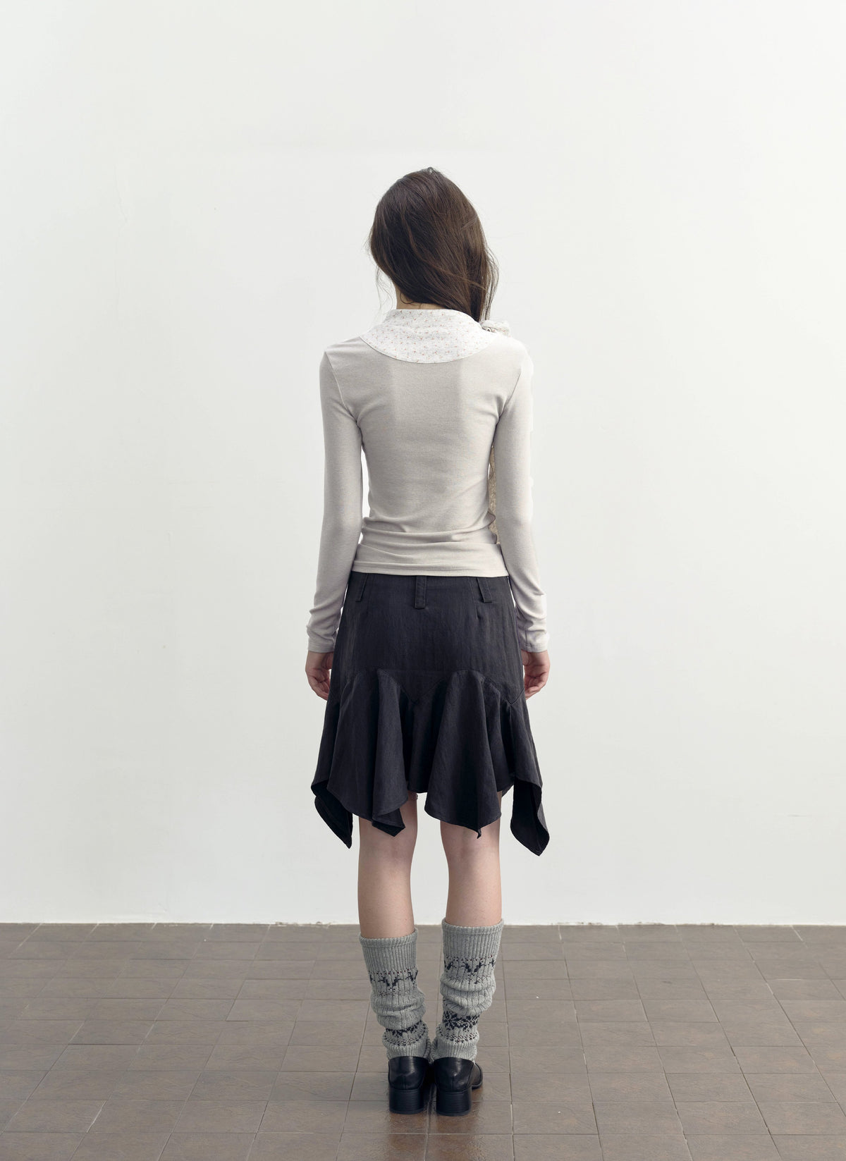 Asymmetry Flare Skirt
